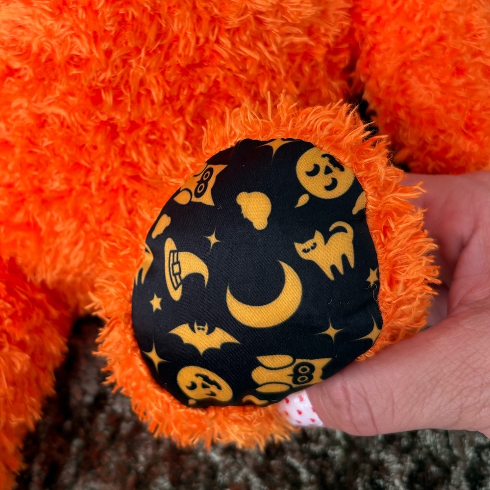 Build-A-Bear Workshop Pumpkin Glow Bear Halloween Plush Teddy Limited Edition - Picture 8 of 11
